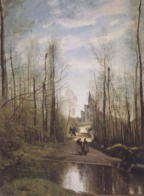 Jean Baptiste Camille  Corot L'eglise de Marissel (mk11)